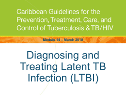 Latent TB infection (LTBI)