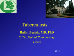 10. Tüdőtuberculosis, Mycobacteriosis