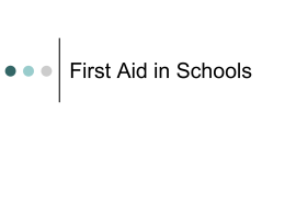 First Aid in Schools
