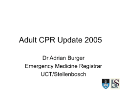 Adult CPR update 2005 (14 Jul 2006)