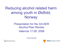 Preventing alcohol related harm among young people