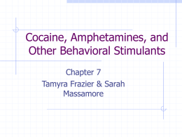 Cocaine, Amphetamines, and Other Behavioral Stimulants