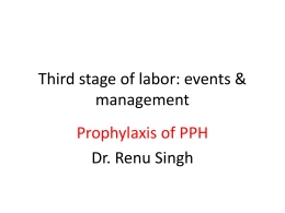 Third stage of labor: Events & Management
