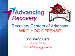 Recovery Centers - Advancing Recovery