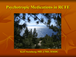 Steinberg – Medication Management of Behaviors in RCFEs