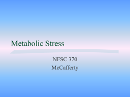 Metabolic Stress