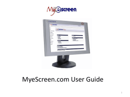 MyeScreen total_presentation