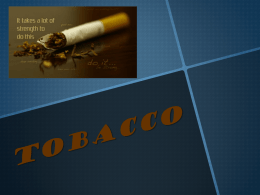 Tobacco - Curriculum