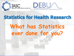 What did statistics ever do for you?