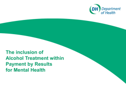 Mental Health Clusters - Alcohol Learning Centre