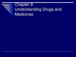Chapter 9 Understanding Drugs and Medicines