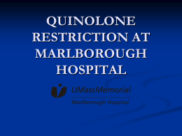 Quinolone Restriction