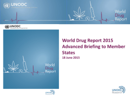World Drug Report 2015 - United Nations Office on Drugs and Crime