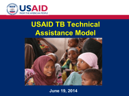 USAID TB Technical Assistance Model