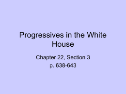 Progressives in the White House