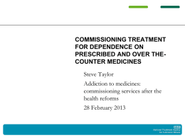Commissioning guide - National Treatment Agency for Substance