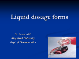 Liquid dosage forms