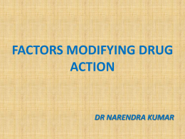 factors modifying drug action