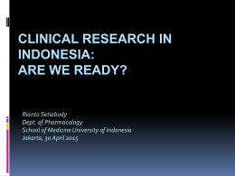 clinical research in indonesia - ina