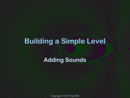 Adding simple ambient sounds