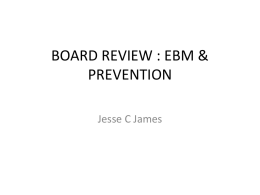 board review : ebm & prevention