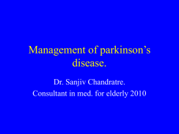 Parkinson`s Disease - Pennine GP Training