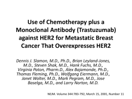 Use of Chemotherapy plus a Monoclonal Antibody (Trastuzumab