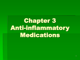 Anti-inflammatory Medications