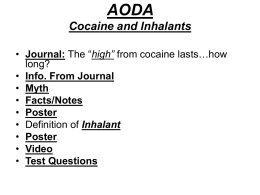 AODA Day 9 Cocaine and Inhalants