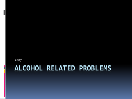 Alcohol related problems