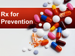 Rx for Prevention