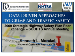 Data Driven Approaches to Crime and Traffic Safety
