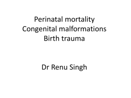 Perinatal mortality