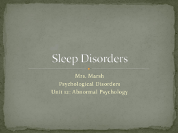 Sleep Disorders - Cloudfront.net
