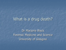 Drug Related Death - Scottish Drugs Forum