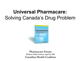 The Economic Case for Universal Pharmacare