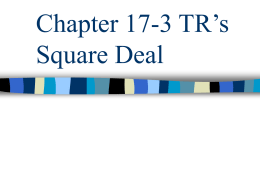 Chapter 17-3 TR`s Square Deal