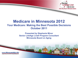 Medicare in Minnesota 2012