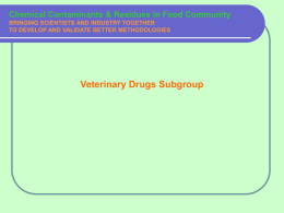 Vet_Drugs_2009 - North American Chemical Residue Workshop