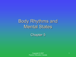 Body Rhythms and Mental States
