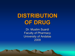 Distribution of Drug
