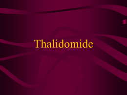 Thalidomide - World of Teaching