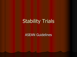 Stability Trials