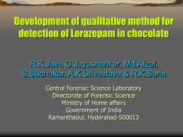 Development of qualitative method for detection of
