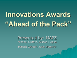 Innovations Awards “Ahead of the Pack”