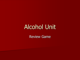 Alcohol Review Game