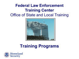 Overview of the Training Programs Offered by the Office of