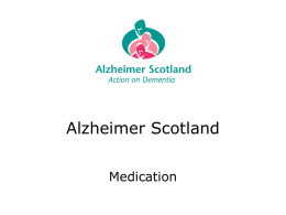 Medication2 - Alzheimer Scotland