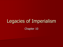 Legacies of Imperialism