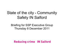 Community Safety - Salford City Partnership
